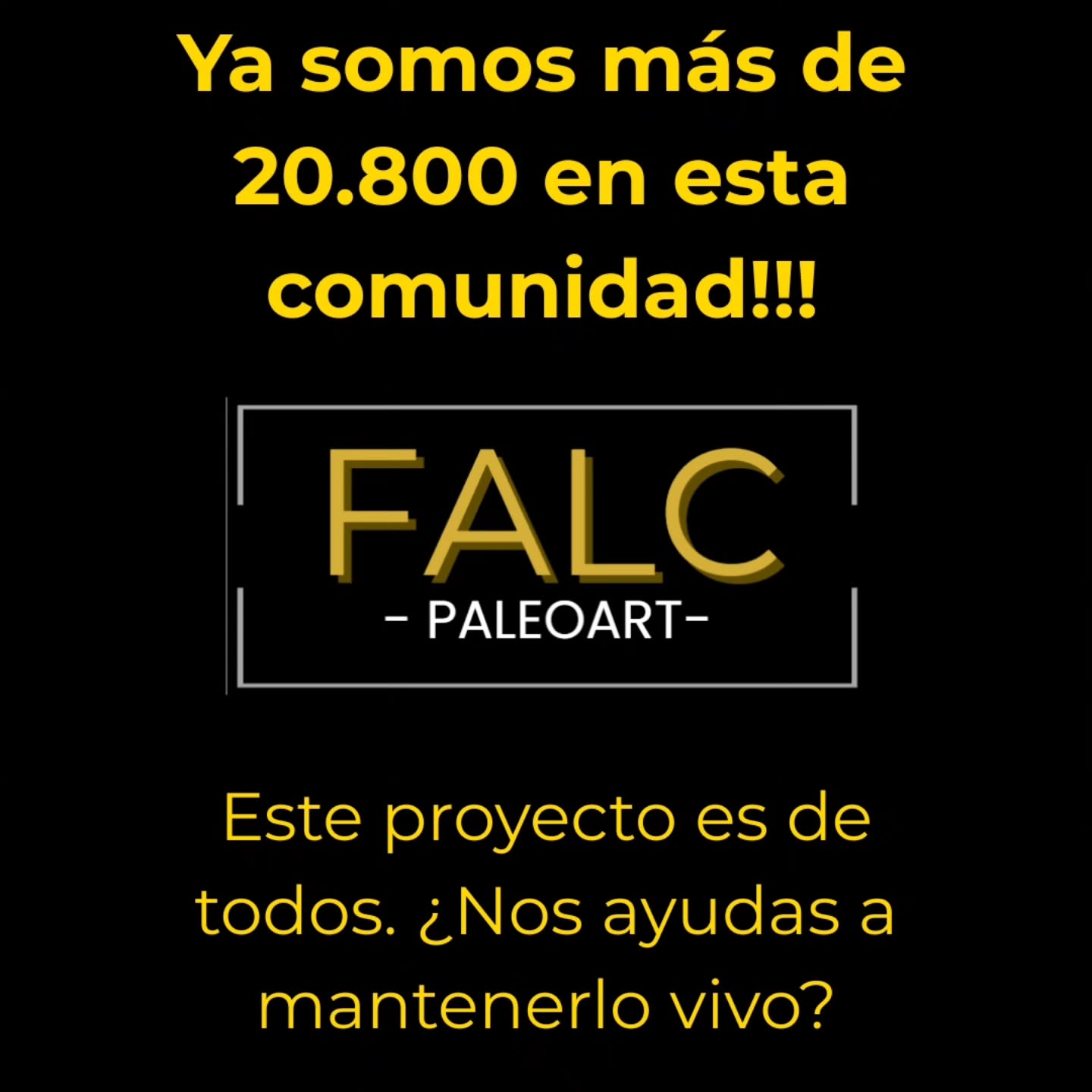 69 likes, 2 comments - falc.paleoart el June 8, 2026: "Gracias totales a los amigos y seguidores que han aportado para s…