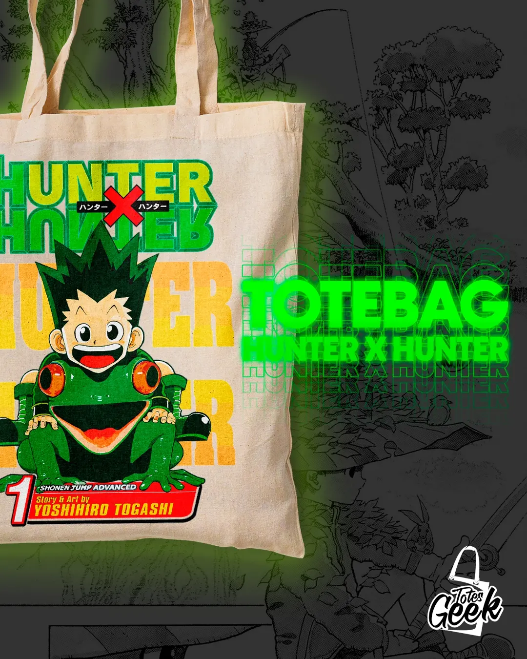 4 likes, 0 comments - totesgeek.cl el March 26, 2024: "No te quedes sin tu hermoso Totebag #hunterx ecológica de algodón…